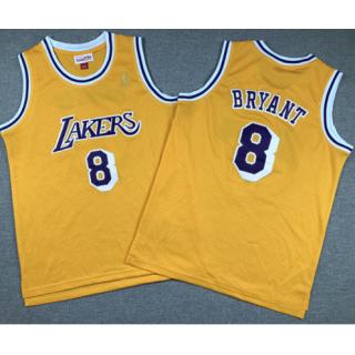 Kobe Bryant 8, L.A. Lakers [ Retro Yellow] -NIÑOS